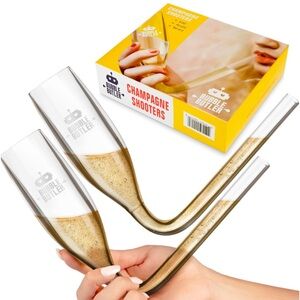 Set of 2 Champagne Shooters - rapid champagne consumption devices